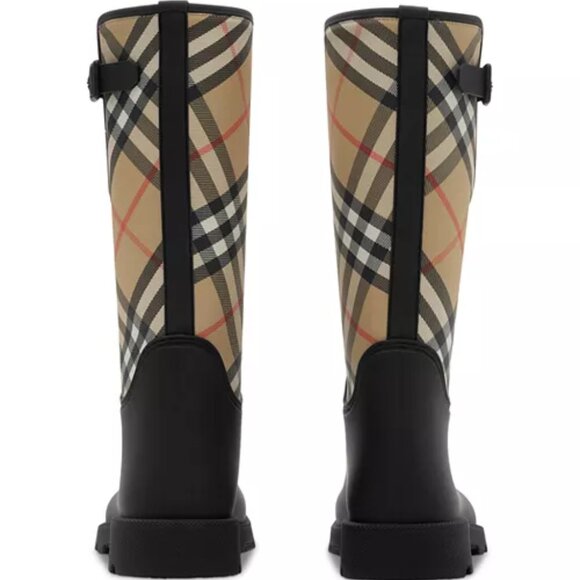 Burberry Women's Black High Rain Boots 8 US | 38 EU - Picture 3 of 4